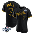 BIPIHUC LA.Dodgers #7 Blake Snell Player Black Snake Skin City Limited Elite World Series Home Stitched Jerseys