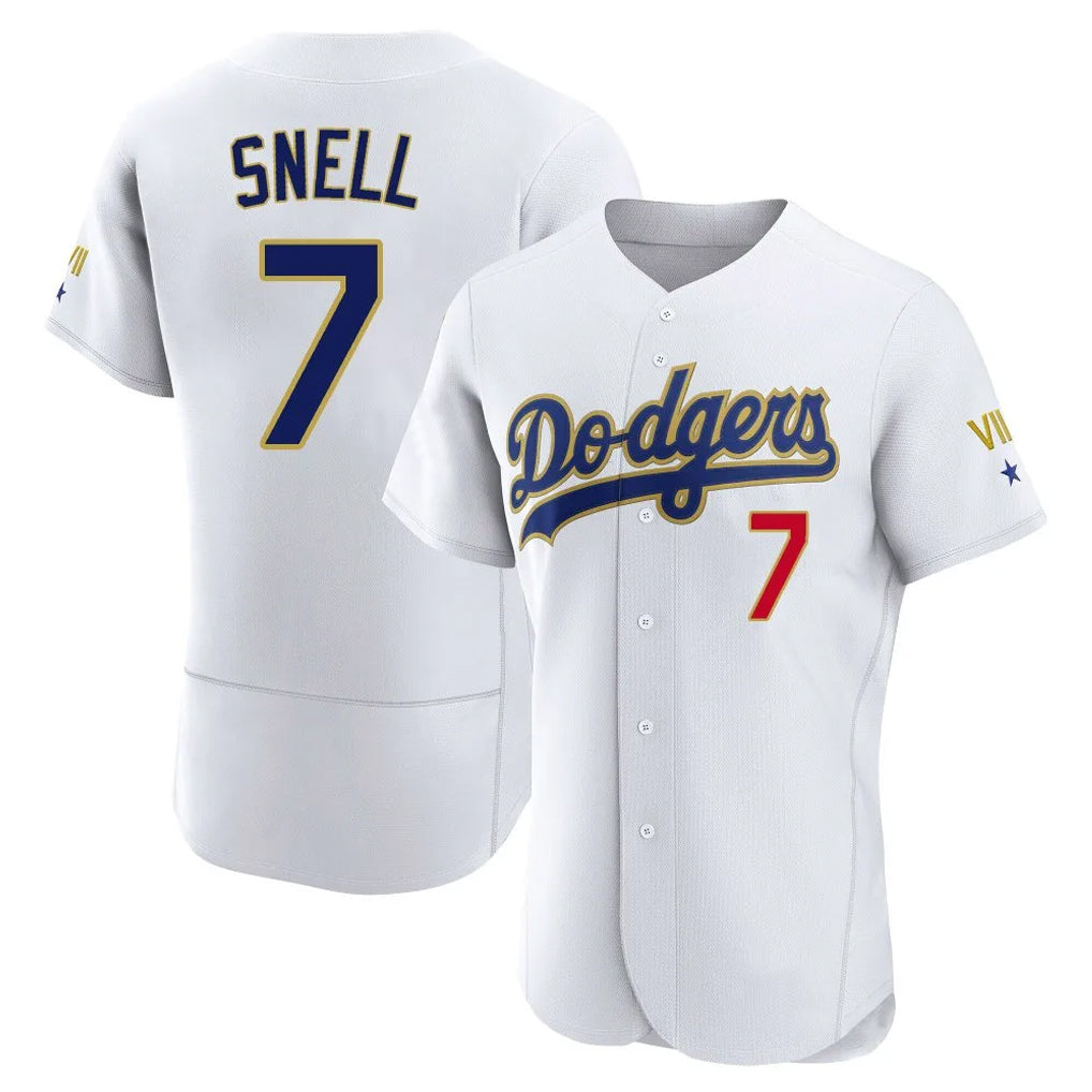 BIPIHUC LA.Dodgers #7 Blake Snell Player Gold White 2026 Collection Stadium Limited Elite Stitched Jerseys