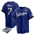 BIPIHUC LA.Dodgers #7 Blake Snell Player Royal City Connect Game World Series Stitched Jerseys