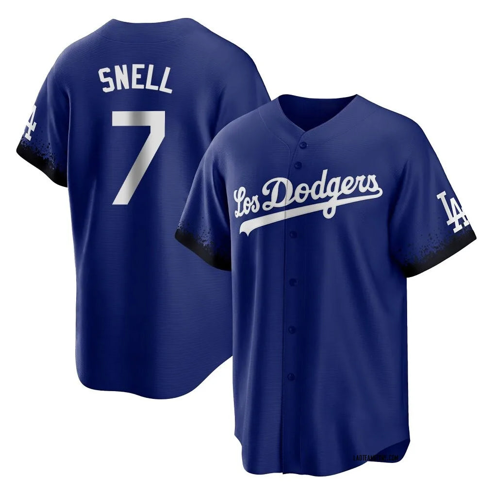 BIPIHUC LA.Dodgers #7 Blake Snell Player Royal City Connect Home Game Stitched Jerseys