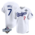 BIPIHUC LA.Dodgers #7 Blake Snell Player White Game Limited World Series Home Stitched Jerseys