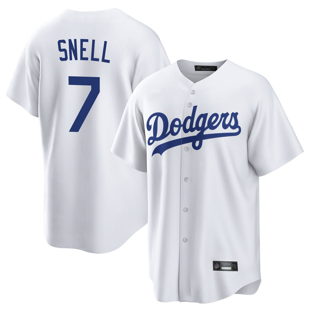 BIPIHUC LA.Dodgers #7 Blake Snell Player White Game Stitched Jerseys