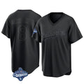 BIPIHUC LA.Dodgers #8 Enrique Hern?¡ì?¨¦ndez Player Black World Series Meet Pitch Fashion T-shirt Stitched Jerseys