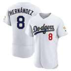 BIPIHUC LA.Dodgers #8 Enrique Hern?¡ì?¨¦ndez Player Gold White 2026 Collection Stadium Limited Elite Stitched Jerseys