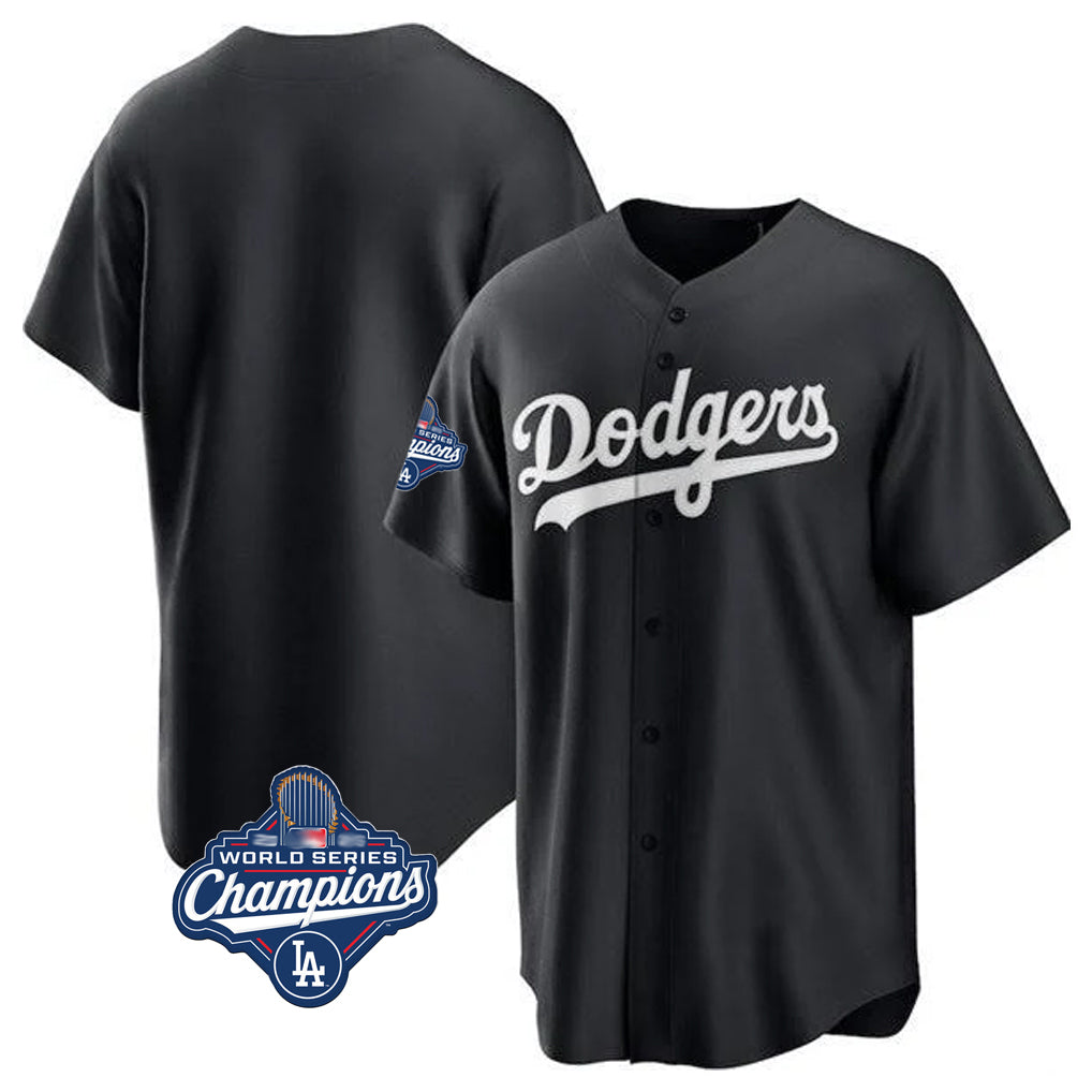 BIPIHUC LA.Dodgers Blank Player Black Pitch Fashion World Series Meet T-shirt Stitched Jerseys