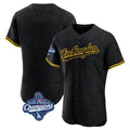 BIPIHUC LA.Dodgers Blank Player Black Snake Skin City Limited Elite Home World Series Meet Stitched Jerseys