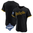 BIPIHUC LA.Dodgers Blank Player Black Snake Skin City Limited Elite Home World Series Meet Stitched Jerseys