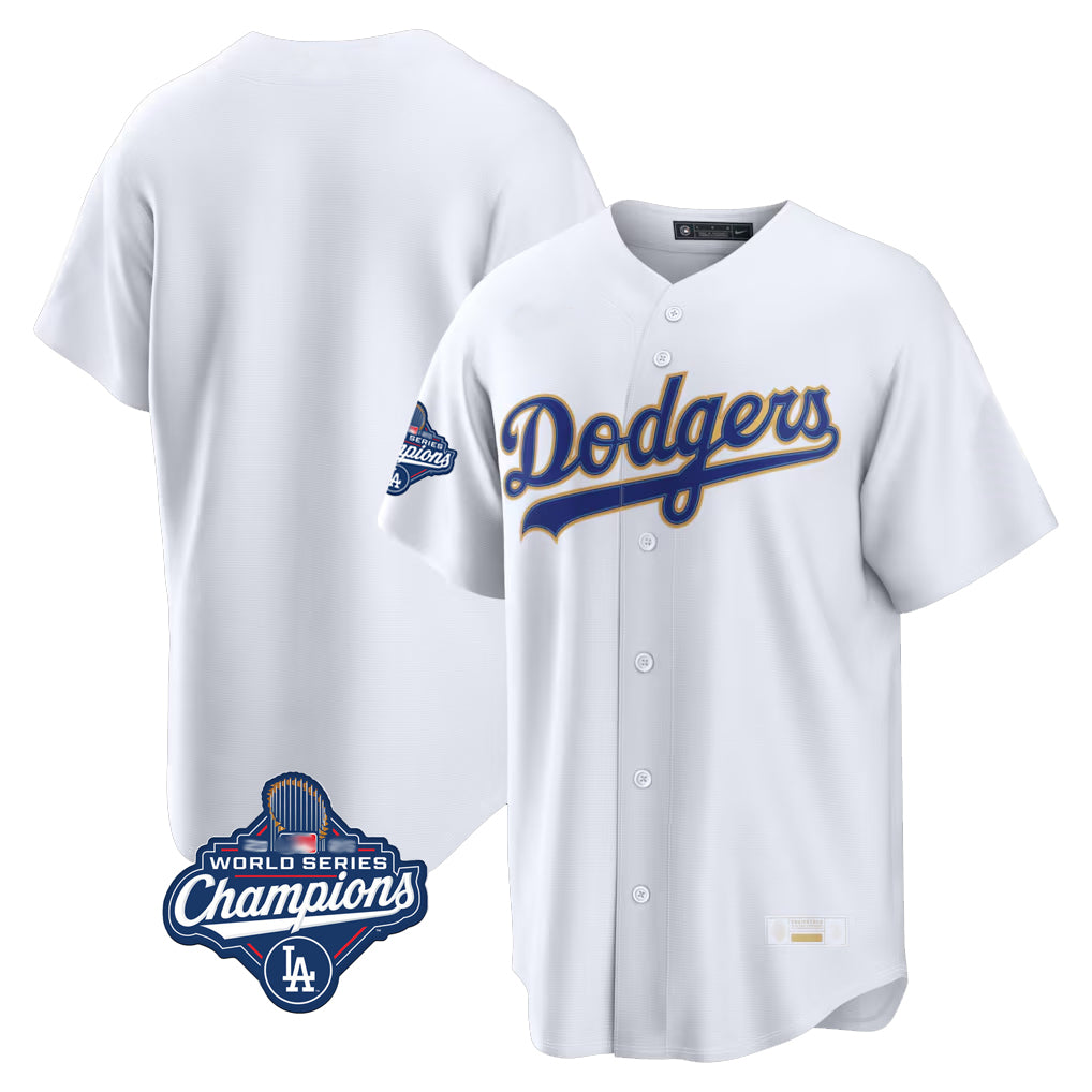 BIPIHUC LA.Dodgers Blank Player Gold White 2026 Collection Stadium Limited World Series Meet Stitched Jerseys