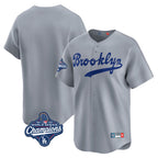 BIPIHUC LA.Dodgers Blank Player Gray Game Limited Home World Series Meet Stitched Jerseys