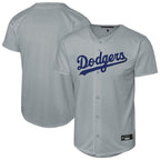 BIPIHUC LA.Dodgers Blank Player Gray Game Stitched Jerseys