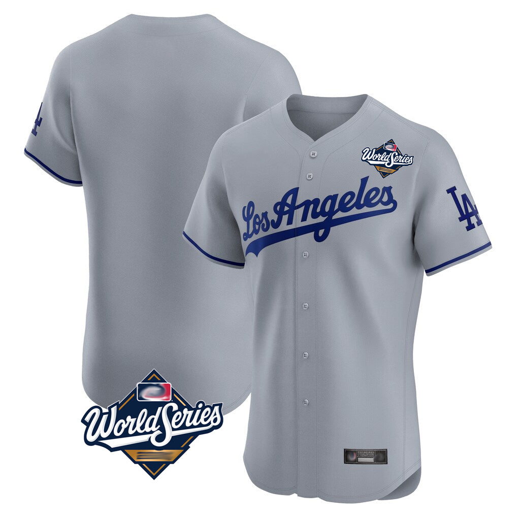BIPIHUC LA.Dodgers Blank Player Gray Limited Elite Home World Series Stitched Jerseys