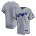 BIPIHUC LA.Dodgers Blank Player Gray Limited Game Stitched Jerseys