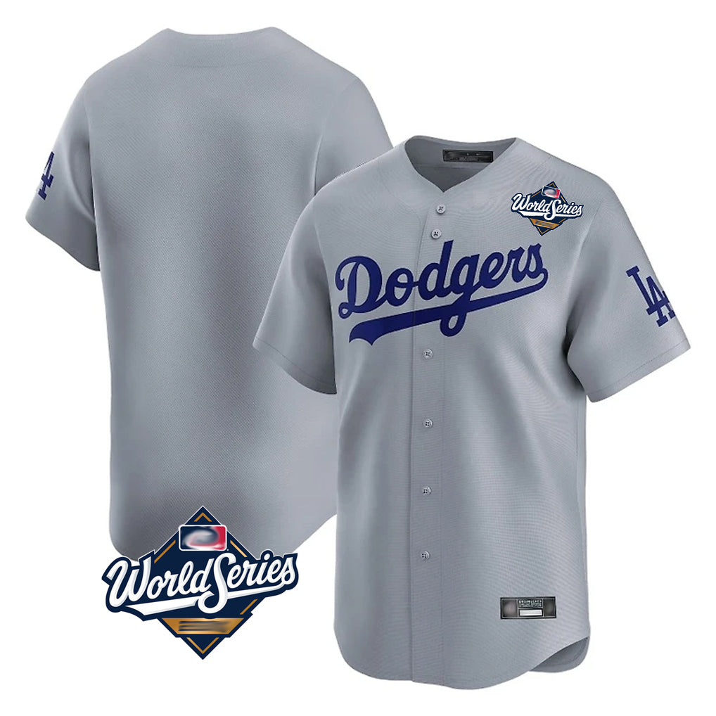 BIPIHUC LA.Dodgers Player Gray Limited Home World Series Stitched Jerseys