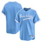 BIPIHUC LA.Dodgers Blank Player Light Blue Cooperstown Collection Limited Stitched Jerseys