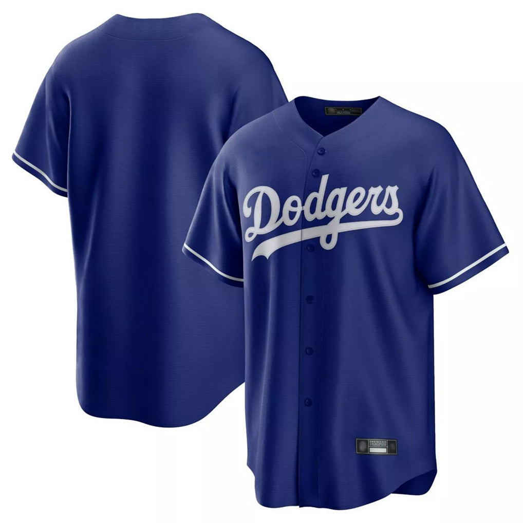 BIPIHUC LA.Dodgers Blank Player Royal Game Home Stitched Jerseys