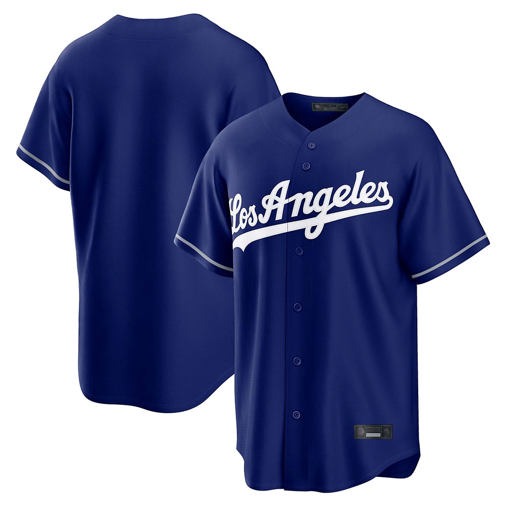 BIPIHUC LA.Dodgers Blank Player Royal Game Stitched Jerseys