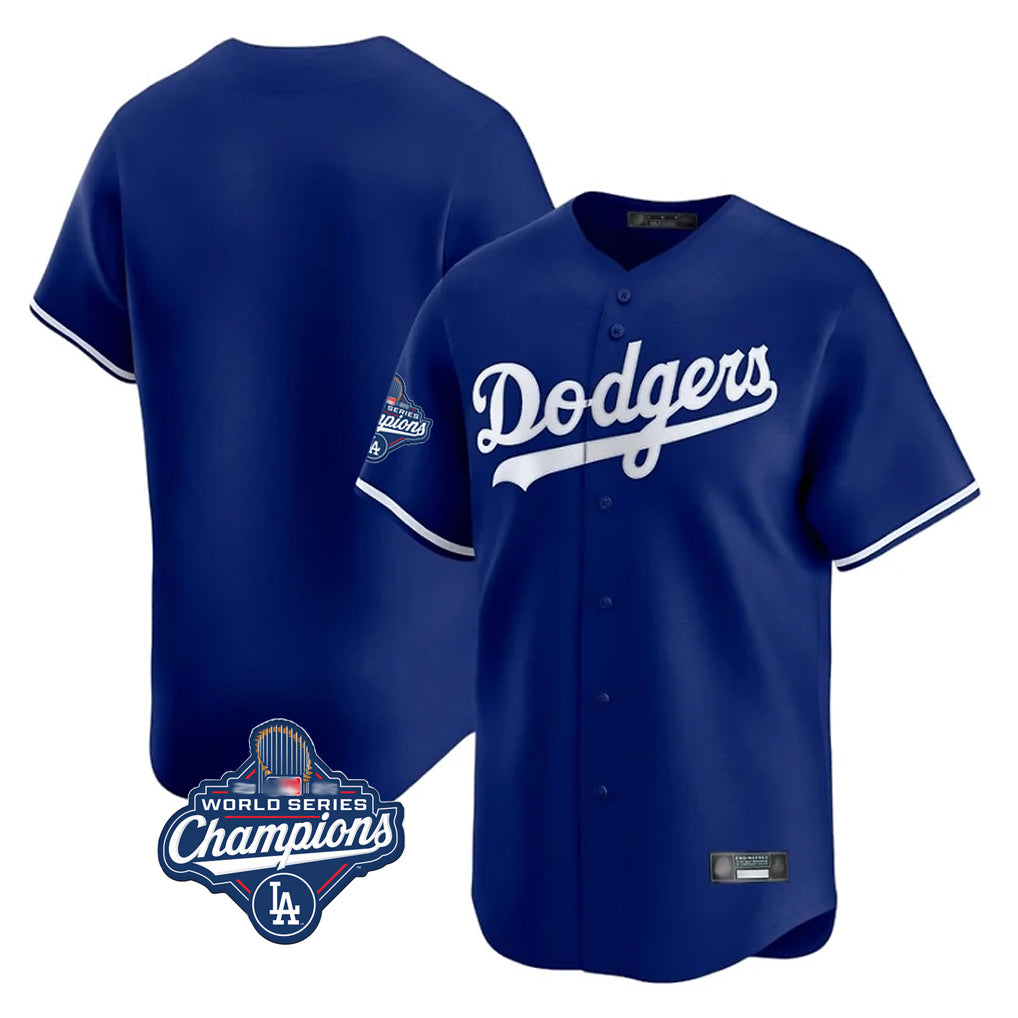 BIPIHUC LA.Dodgers Blank Player Royal Limited Home World Series Meet Stitched Jerseys