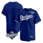 BIPIHUC LA.Dodgers Blank Player Royal Limited Home World Series Stitched Jerseys