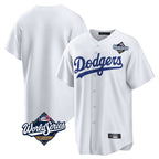 BIPIHUC LA.Dodgers Blank Player White Game Home World Series Stitched Jerseys