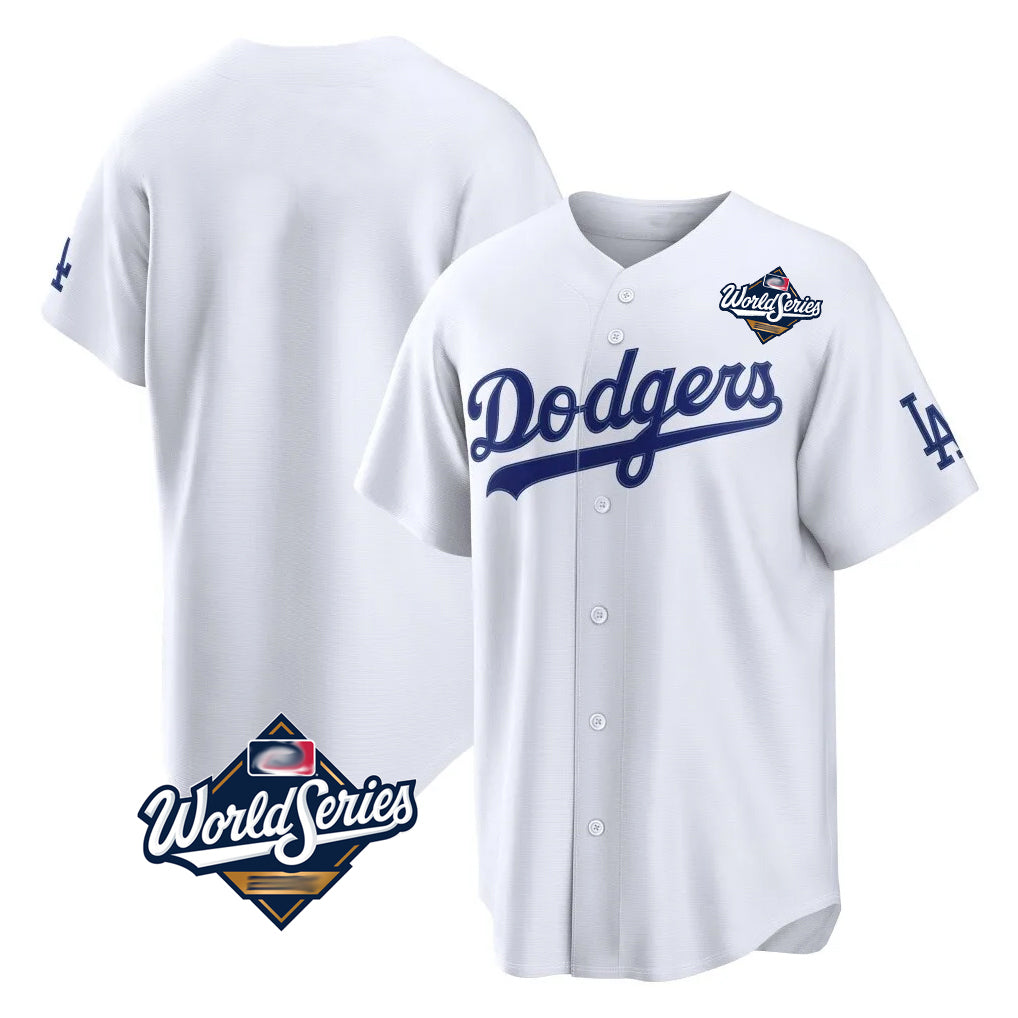BIPIHUC LA.Dodgers Blank Player White Home Game World Series Stitched Jerseys