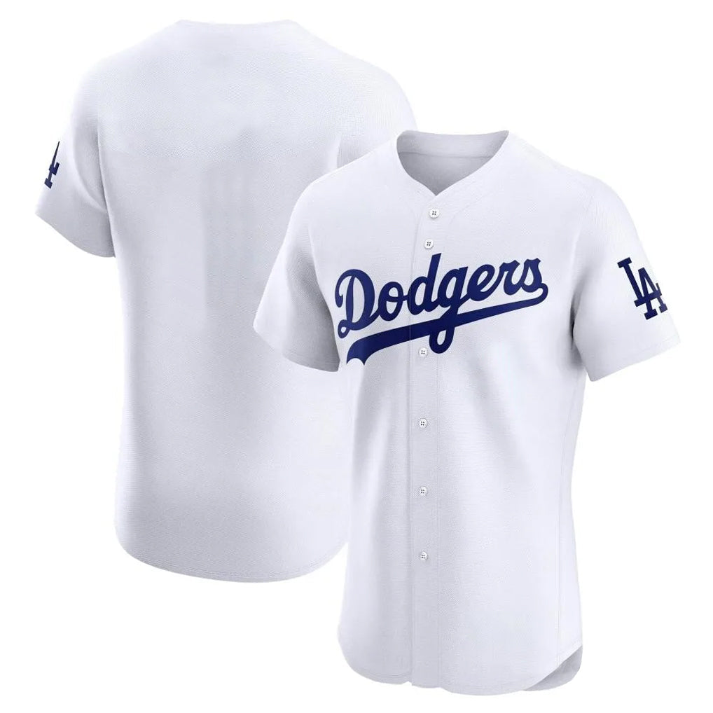 BIPIHUC LA.Dodgers Blank Player White Limited Elite Home Stitched Jerseys