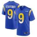 BIPIHUC LA.Rams Home Game Football Jerseys - Royal - #9 Matthew Stafford Player Stitched Jerseys