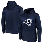 BIPIHUC LA.Rams Navy Pullover Hoodie Limited Game Blank Player Stitched Jerseys