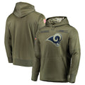 BIPIHUC LA.Rams Olive Salute to Service Pullover Hoodies Home Game Blank Player Stitched Jerseys