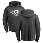BIPIHUC LA.Rams #0 Byron Young Player Gray Pullover Hoodie Limited Game Stitched Jerseys
