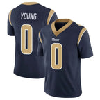 BIPIHUC LA.Rams #0 Byron Young Player Navy Limited Vapor Untouchable Home Game Stitched Jerseys