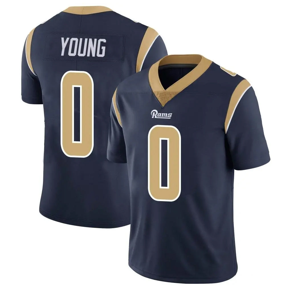 BIPIHUC LA.Rams #0 Byron Young Player Navy Limited Vapor Untouchable Home Game Stitched Jerseys