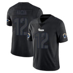BIPIHUC LA.Rams #12 Puka Nacua Player Black Impact Limited Home Game Stitched Jerseys