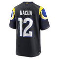BIPIHUC LA.Rams #12 Puka Nacua Player Midnight Blue Rivalries Collection Game Stitched Jersey
