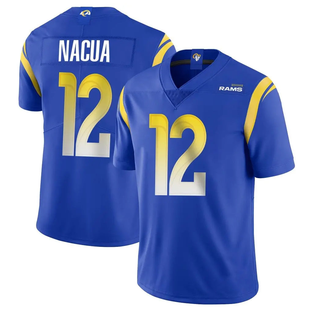 BIPIHUC LA.Rams #12 Puka Nacua Player Royal Limited Vapor Untouchable Home Game Stitched Jerseys