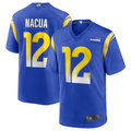 BIPIHUC LA.Rams #12 Puka Nacua Royal Game Player Jersey American Stitched Jerseys