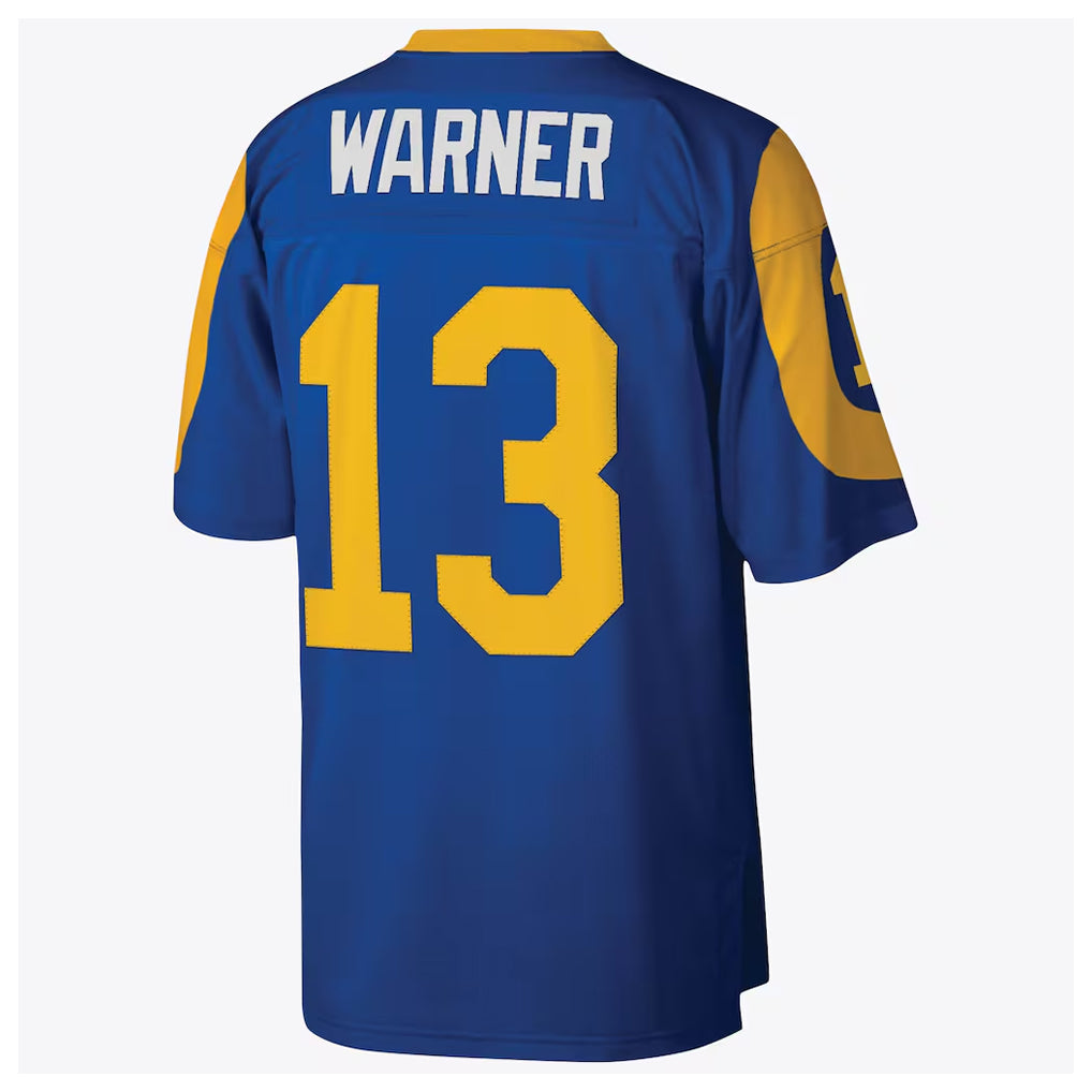 BIPIHUC LA.Rams #13 Kurt Warner Player Royal Mitchell & Ness Legacy Retired Limited Stitched Jerseys