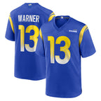 BIPIHUC LA.Rams #13 Kurt Warner Player Royal Retired Limited Stitched Jerseys