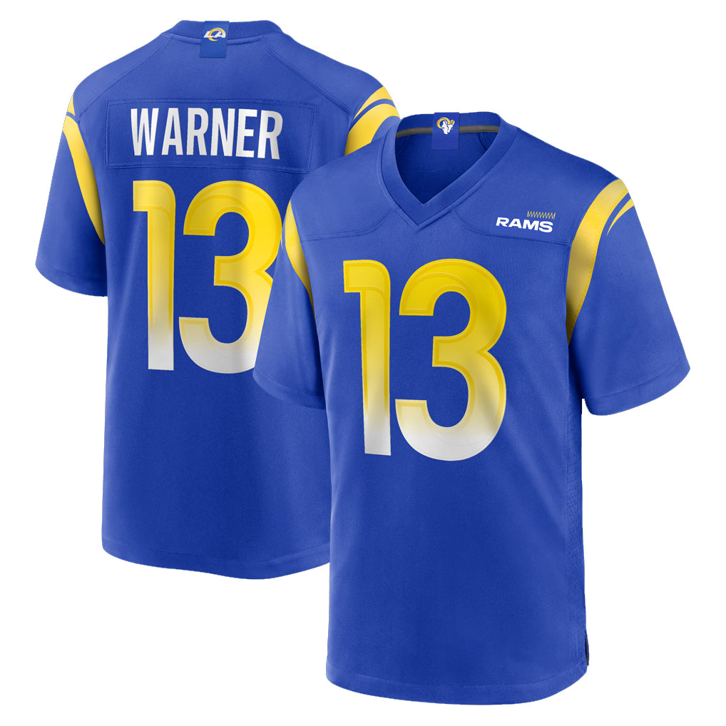 BIPIHUC LA.Rams #13 Kurt Warner Player Royal Retired Limited Stitched Jerseys