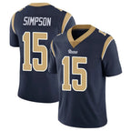 BIPIHUC LA.Rams #15 Ty Simpson Player Navy Limited Vapor Untouchable Home Game Stitched Jerseys