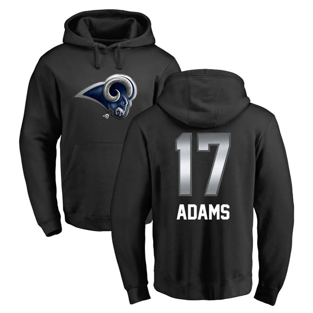 BIPIHUC LA.Rams #17 Davante Adams Player Black Pullover Hoodie Limited Game Stitched Jerseys