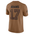 BIPIHUC LA.Rams #17 Davante Adams Player Brown Salute To Service Limited Stitched Jerseys