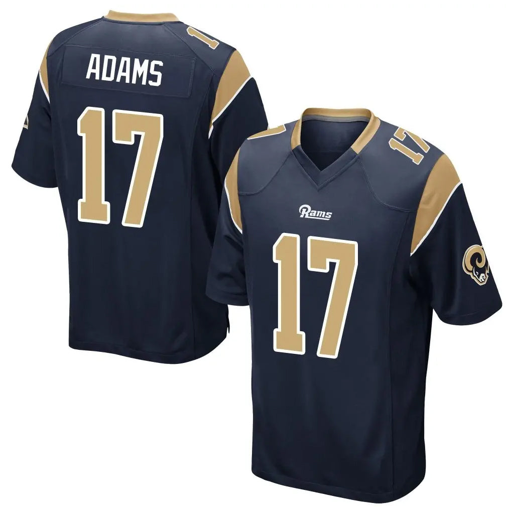 BIPIHUC LA.Rams #17 Davante Adams Player Navy Home Game Stitched Jerseys