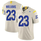 BIPIHUC LA.Rams #23 Kyren Williams Player Bone Limited Vapor Home Game Stitched Jerseys