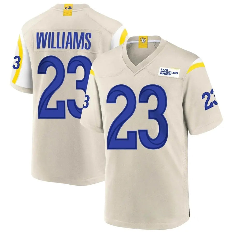 BIPIHUCLA.Rams #23 Kyren Williams Player Bone Replica Game Stitched Jerseys