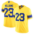 BIPIHUC LA.Rams #23 Kyren Williams Player Gold Classic Sol Vapor F.U.S.E. Home Game Stitched Jerseys