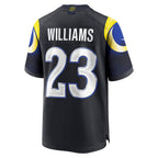 BIPIHUC LA.Rams #23 Kyren Williams Player Midnight Blue Rivalries Collection Game Stitched Jerseys
