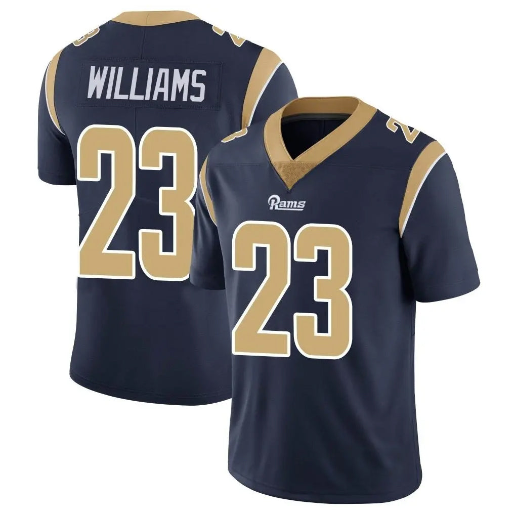 BIPIHUC LA.Rams #23 Kyren Williams Player Navy Limited Vapor Untouchable Home Game Stitched Jerseys