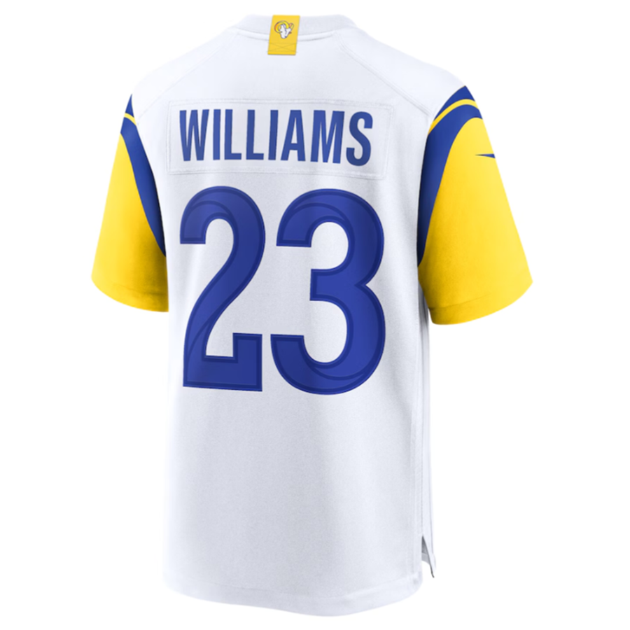 BIPIHUC LA.Rams #23 Kyren Williams White Game Jersey American Stitched Jersey