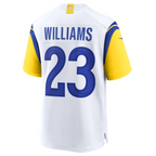 BIPIHUC LA.Rams #23 Kyren Williams White Game Jersey American Stitched Jersey
