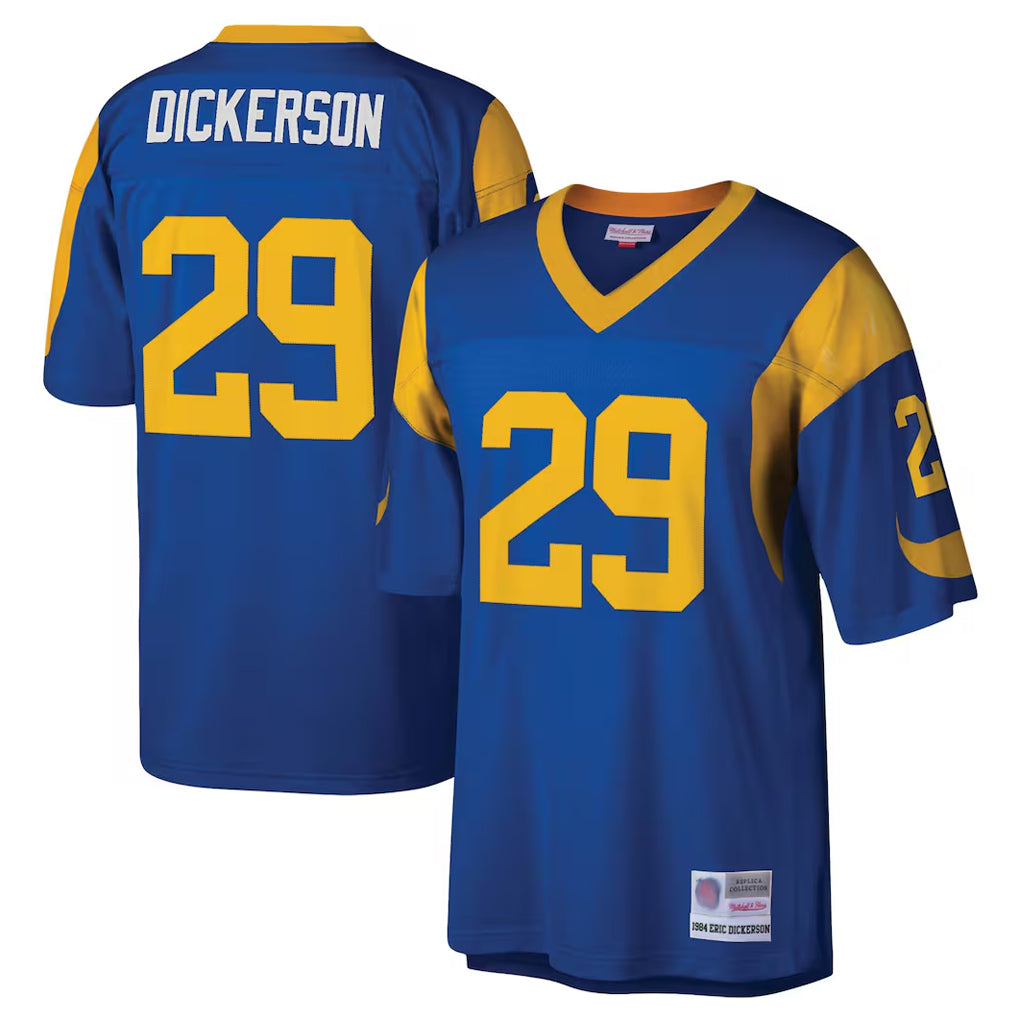 BIPIHUC LA.Rams #29 Eric Dickerson Player Royal Mitchell & Ness Legacy Replica Stitched Jerseys